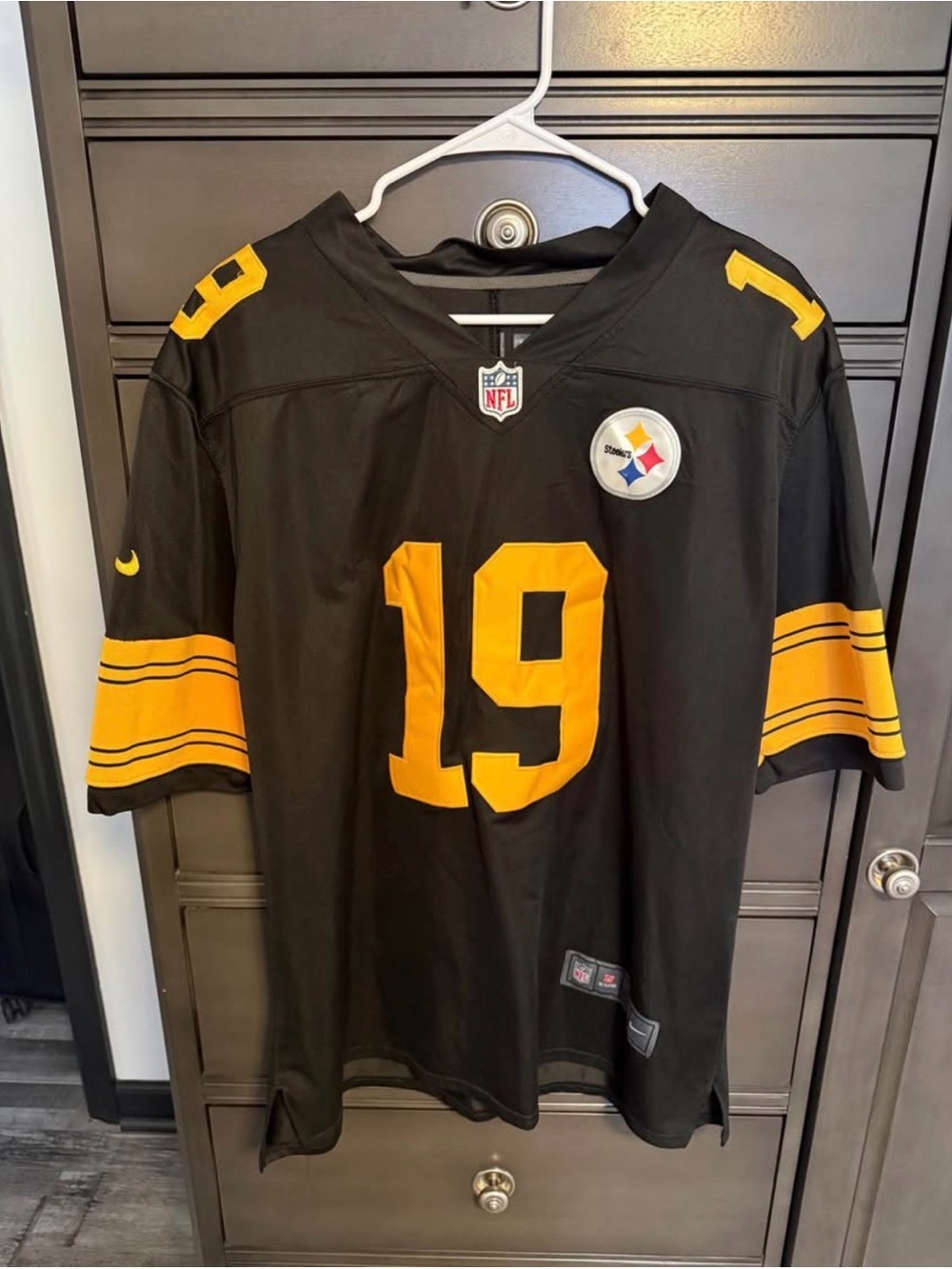Pittsburgh Steelers #19 Black & Gold Nike Jersey SMITH-SCHUSTER